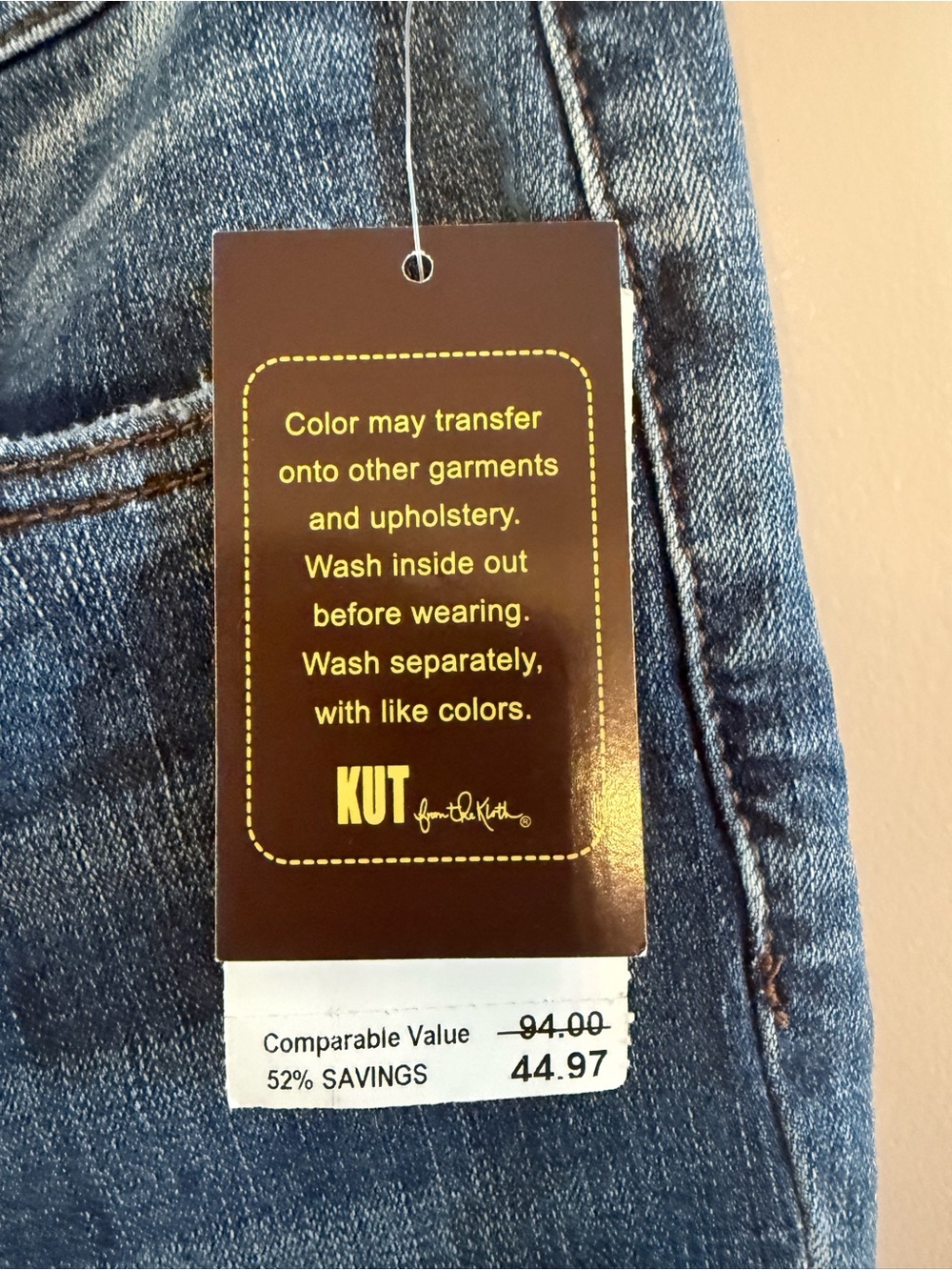 Kut from the Kloth Mid-Rise Ankle Skinny Jeans in Dark Blue - Picture 4 of 5